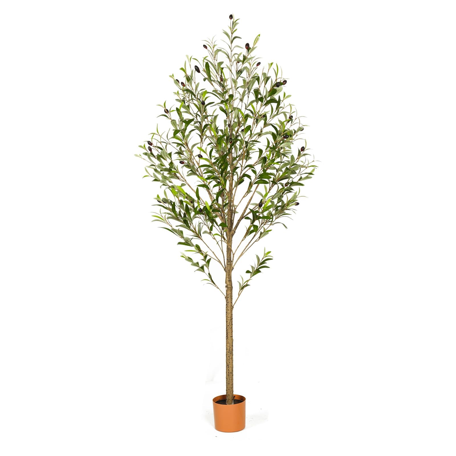 FUKLUNGYOW 6ft olive tree front view showing full realistic canopy and instant decor appeal