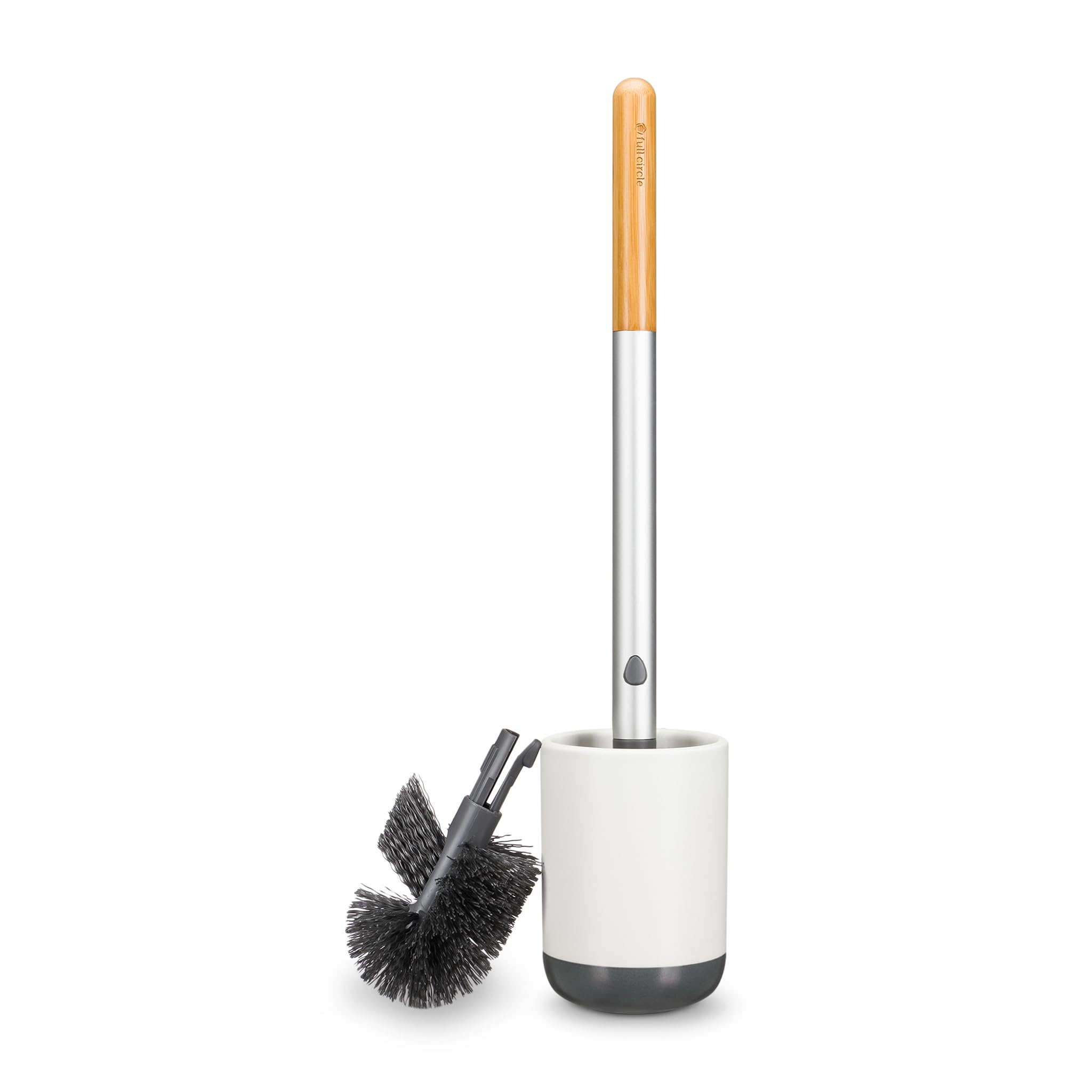 Full Circle ceramic holder top view with smooth finish for easy cleaning