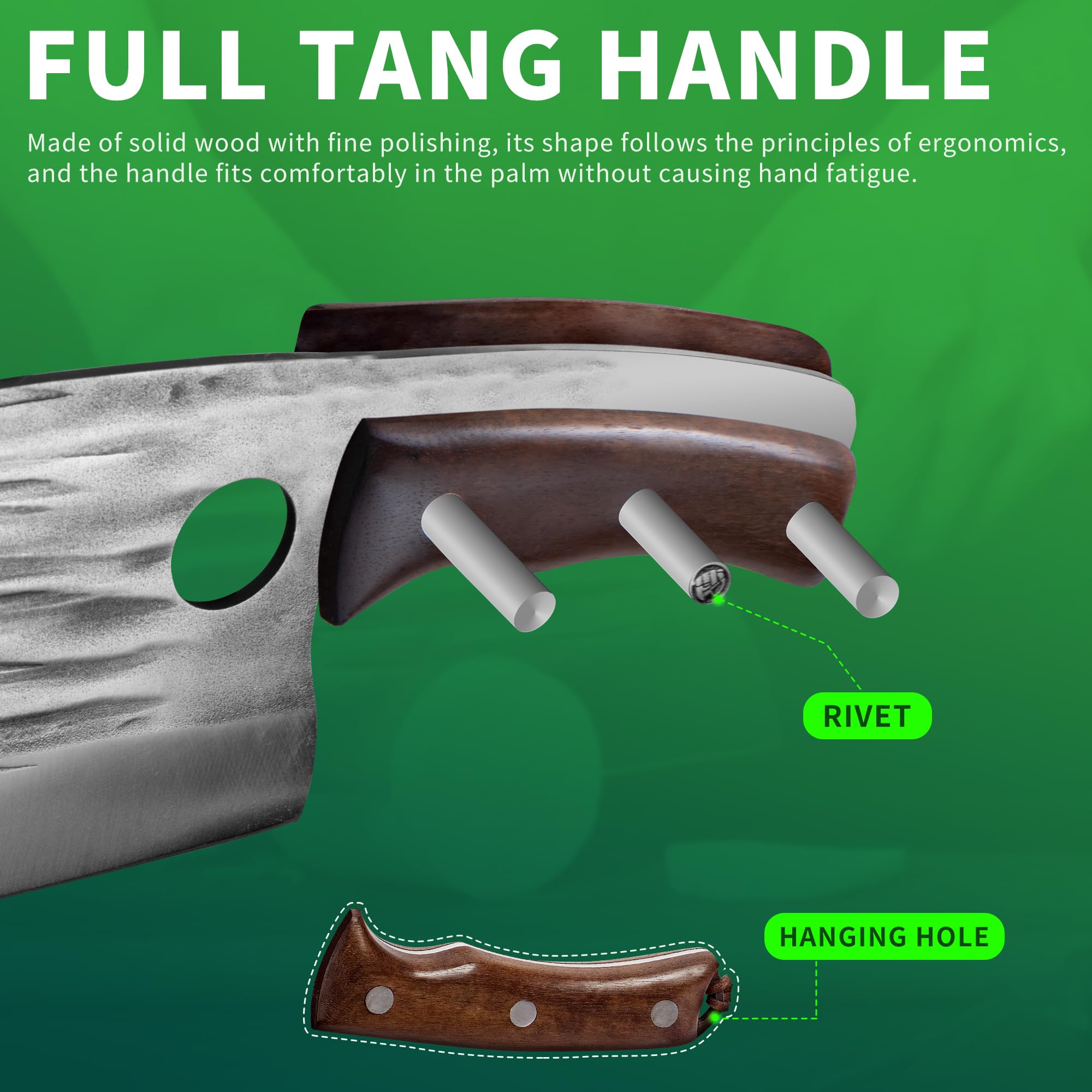 FULLHI cut-resistant glove and stainless finger guards improving user safety