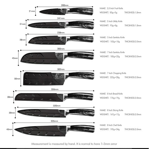 FULLHI ergonomic full-tang handle close-up giving secure non-slip grip
