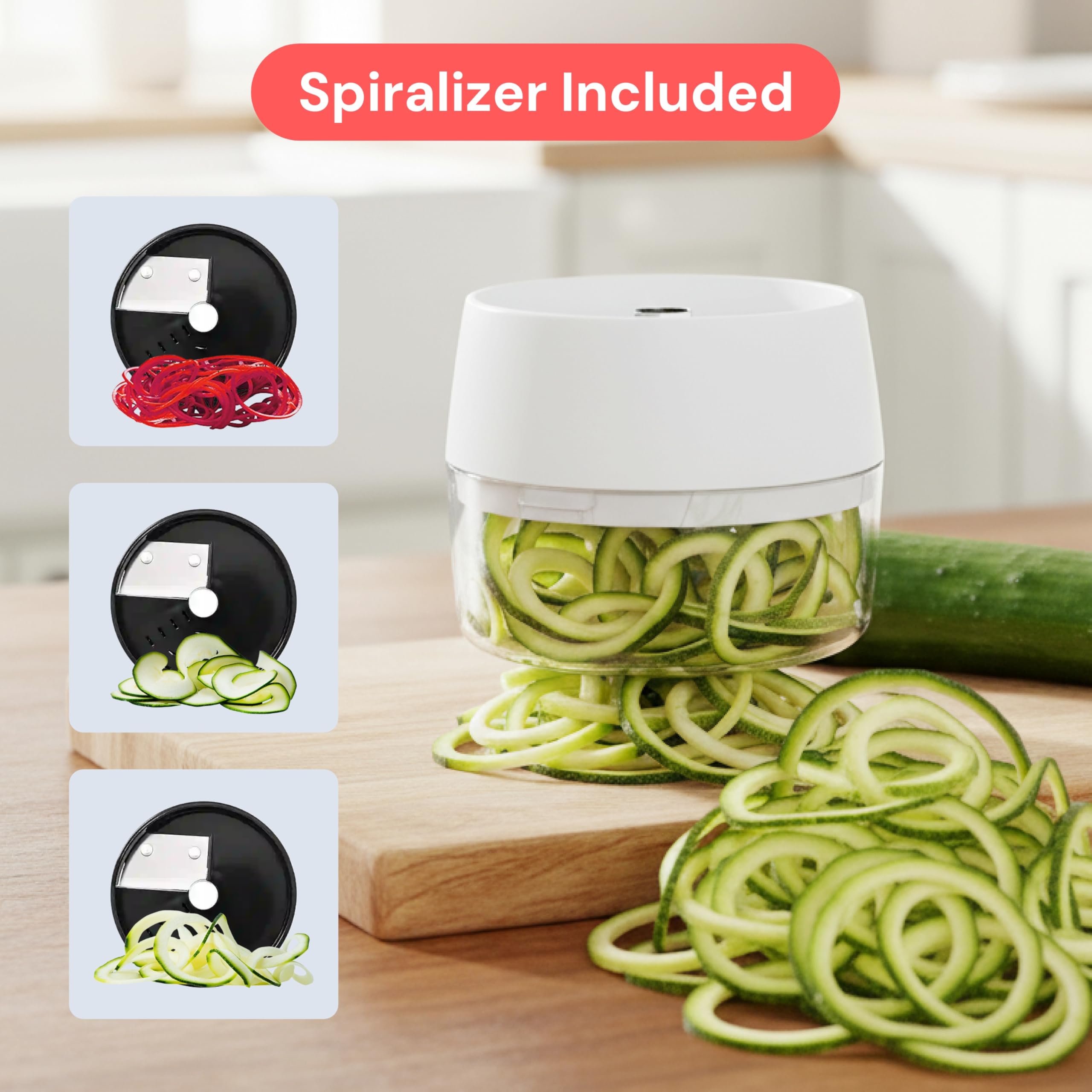 fullstar chopper in use on counter speeding up meal prep