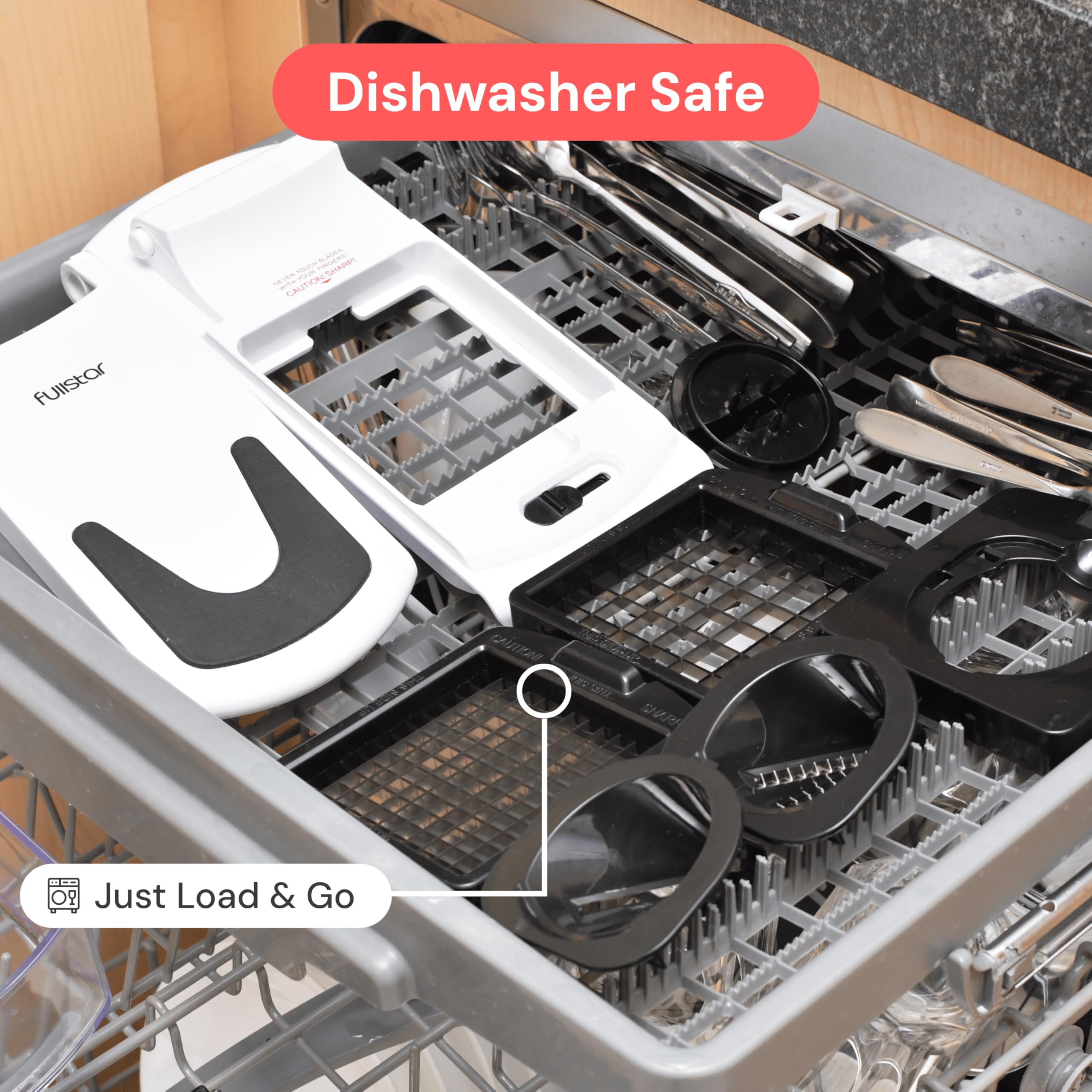 fullstar disassembled parts for easy cleaning and dishwasher convenience