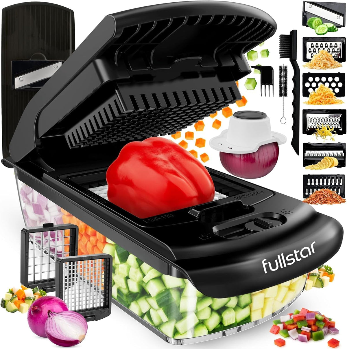 fullstar front packaging showing product benefits and included parts