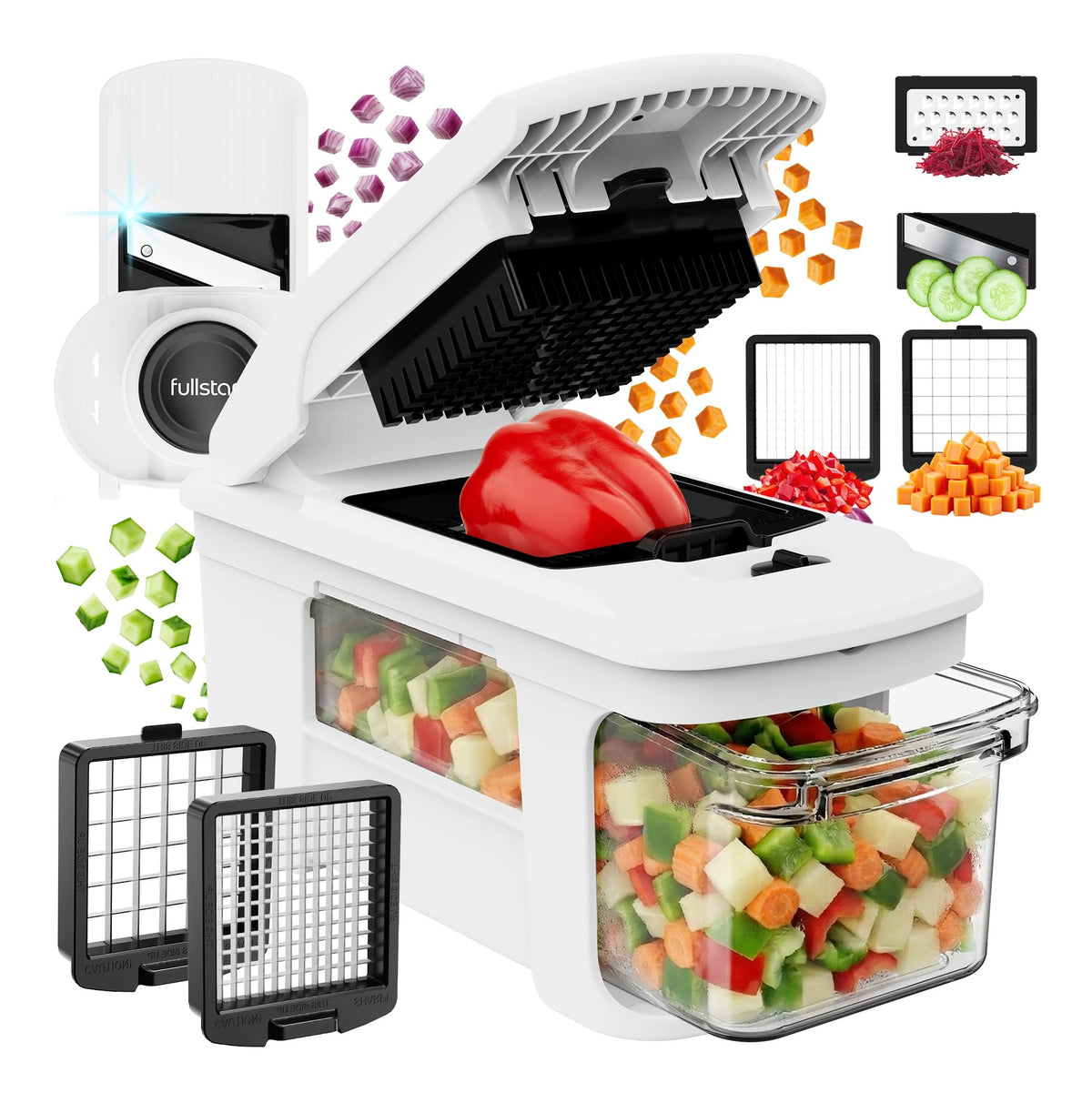 fullstar front packaging showing chopper and container for quick prep