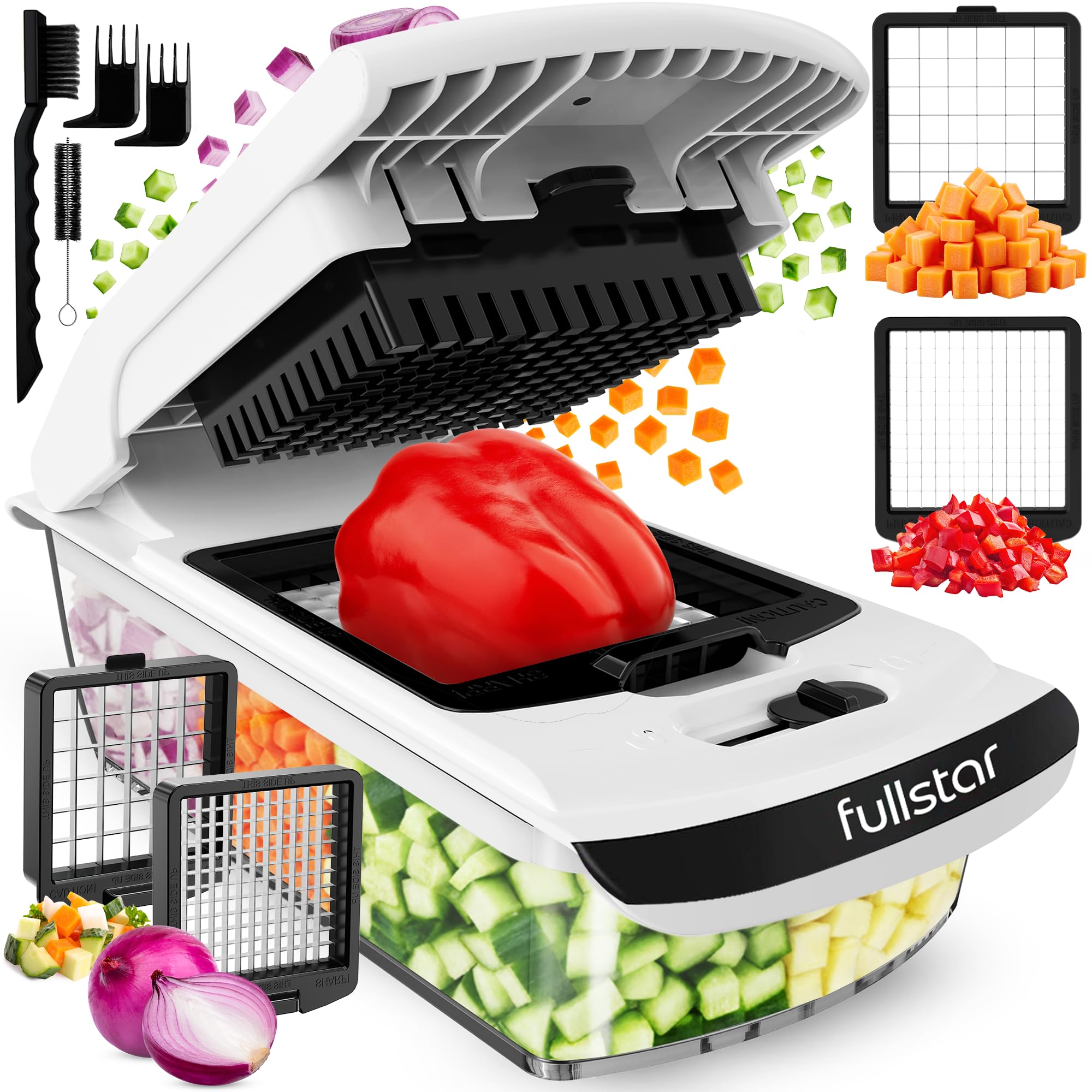 fullstar front packaging showing the 5-cup chopper and benefits