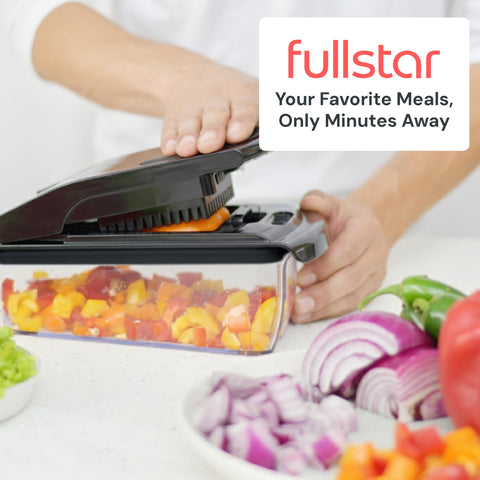 fullstar lid and catch tray highlighting mess-free collection