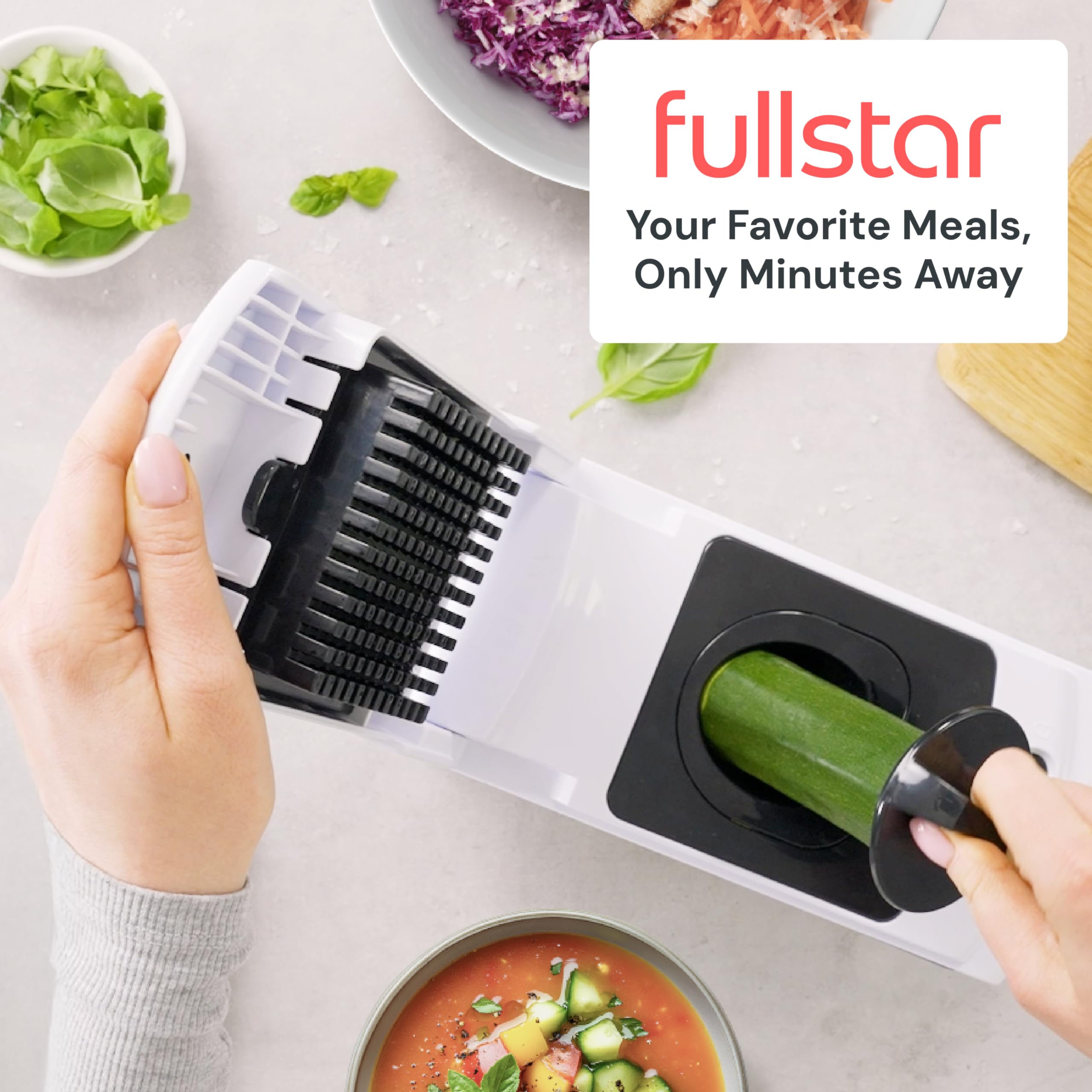 fullstar on kitchen counter in lifestyle shot demonstrating everyday utility