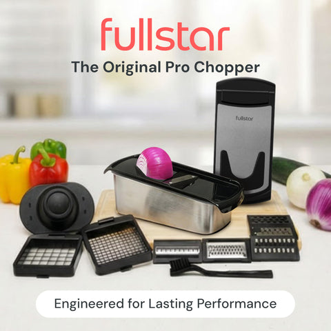 fullstar pro blade closeup highlighting 420 stainless steel sharpness benefit