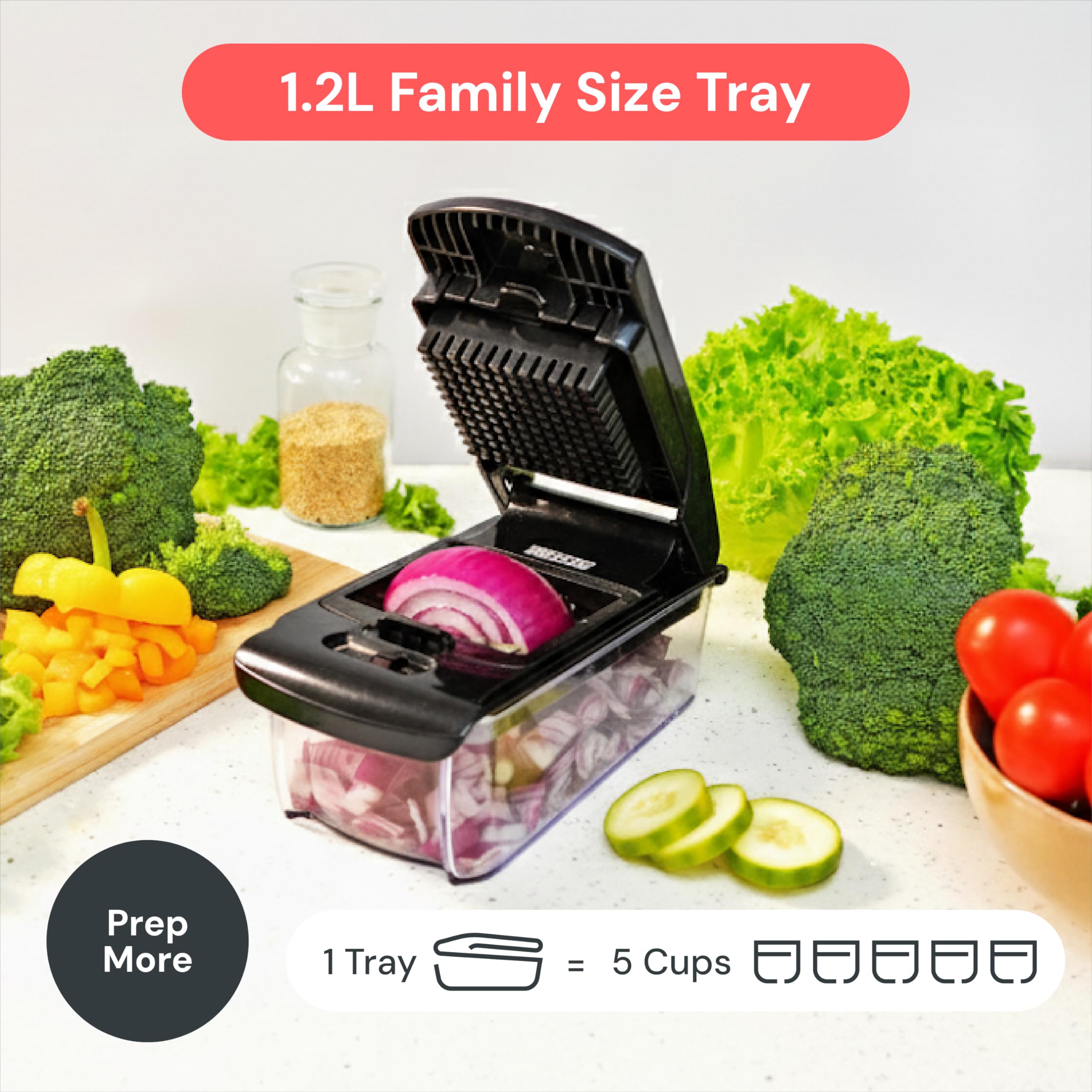 fullstar disassembled parts staged for top-rack dishwasher convenience