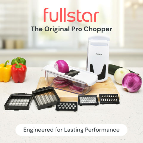 Fullstar Pro close-up of 420 stainless blades highlighting sharpness benefit