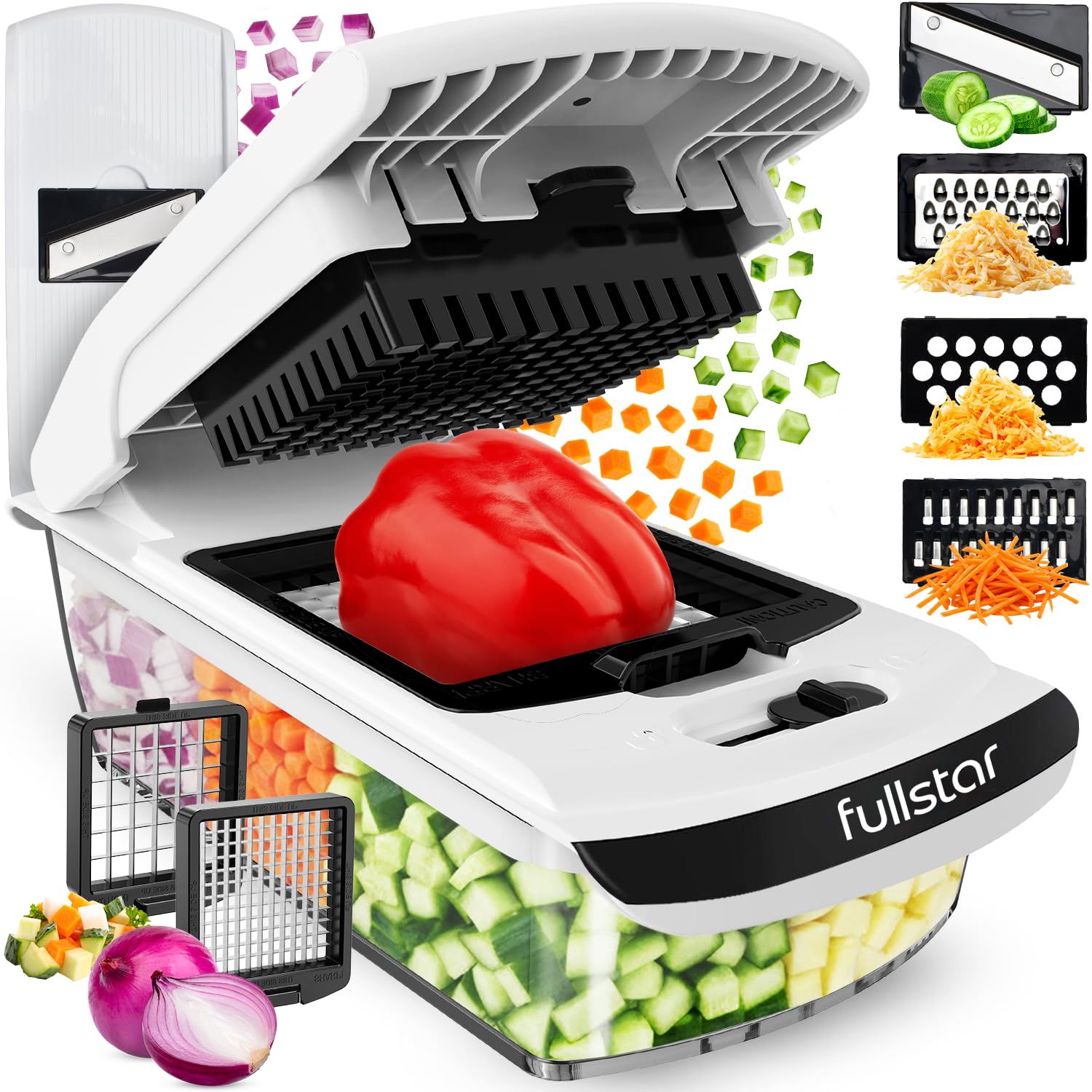 Fullstar Pro front view showing compact gadget and branding for quick prep