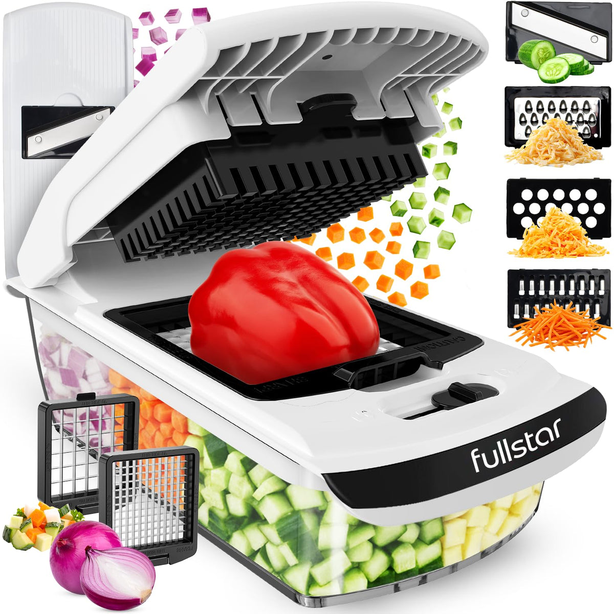 Fullstar Pro front view showing compact gadget and branding for quick prep