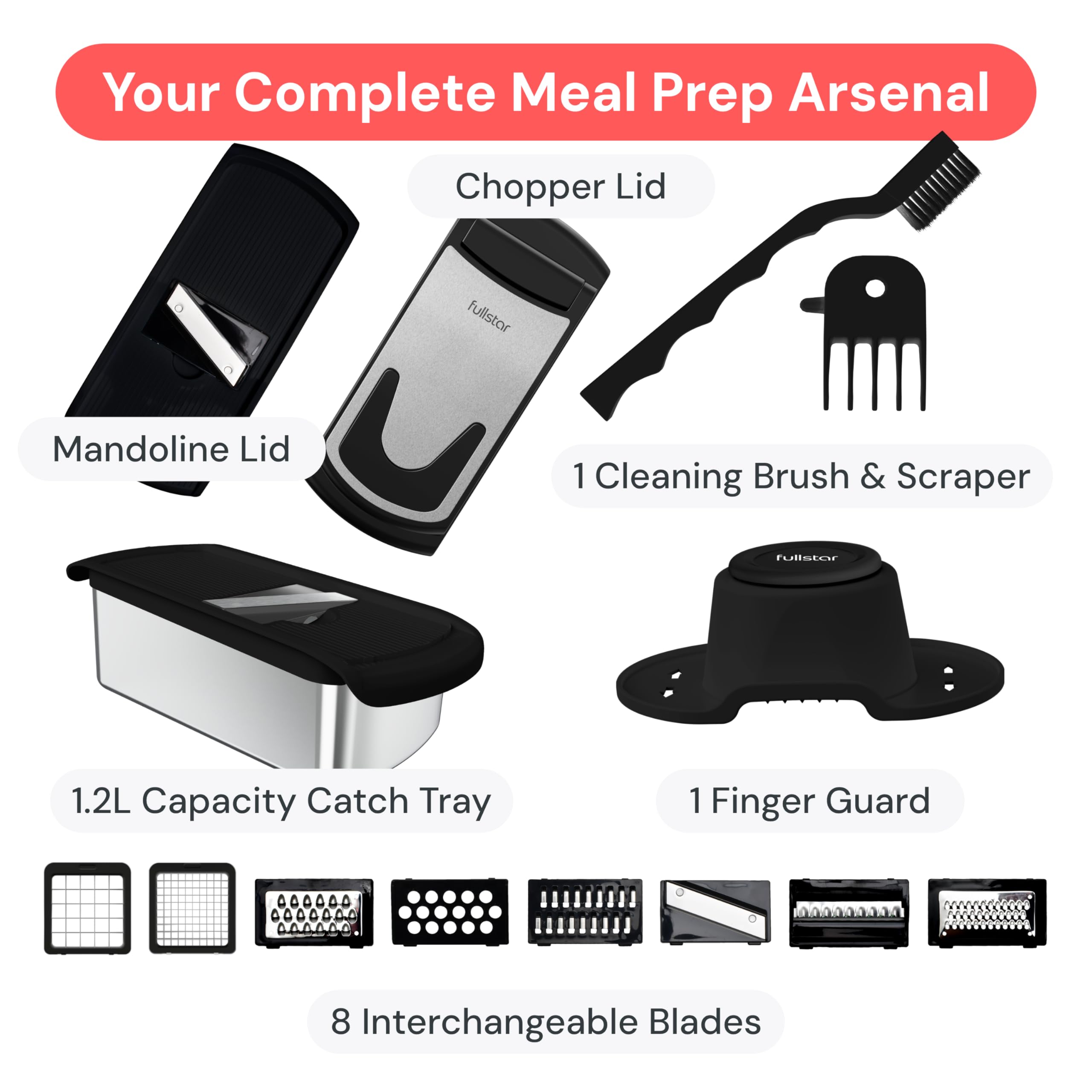 fullstar pro kitchen lifestyle setting showing everyday use and space-saving benefit