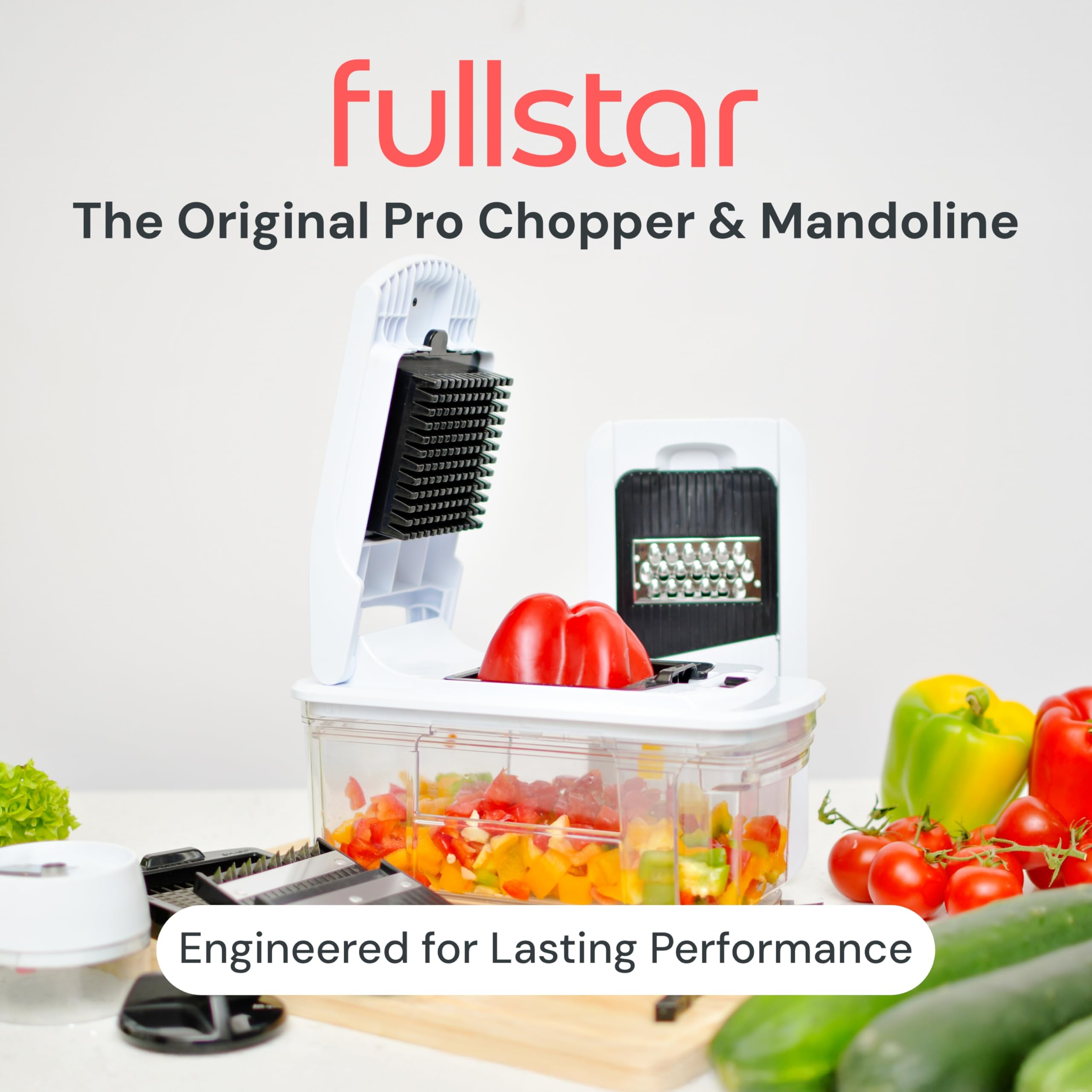 fullstar stainless steel blades set displayed for versatile prep