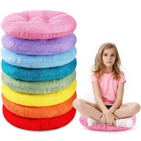 Fumete front packaging showing colorful cushion set and classroom use benefit