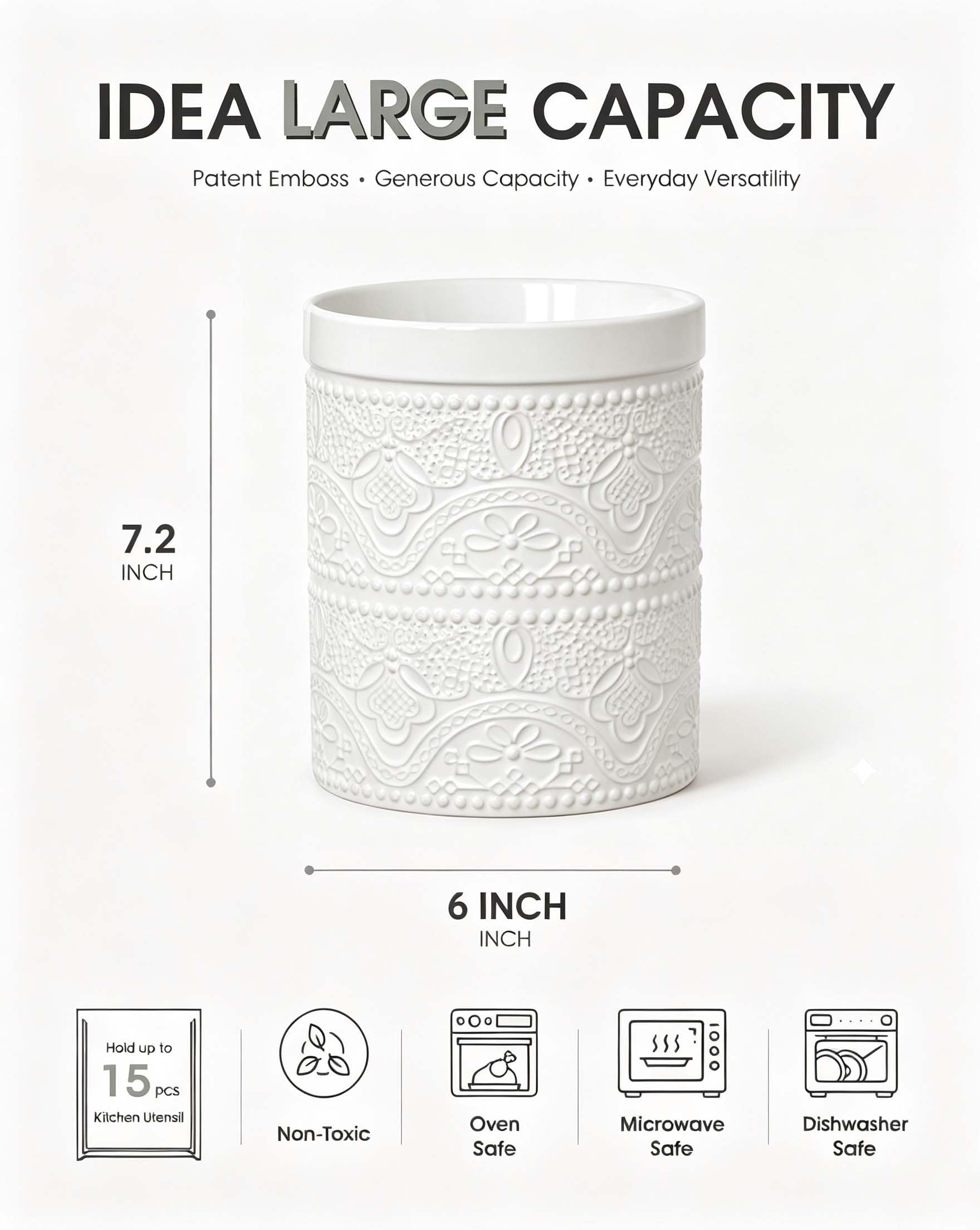 FUN ELEMENTS lace emboss close-up showing decorative texture and farmhouse charm