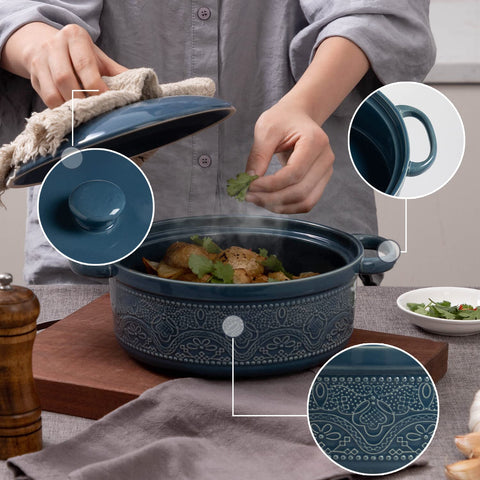 FUN ELEMENTS lid detail showing fitted seal and handle for secure serving