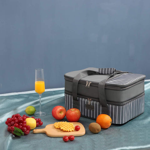 FUN ELEMENTS carrier on a party table ready to deliver hot or cold dishes to guests