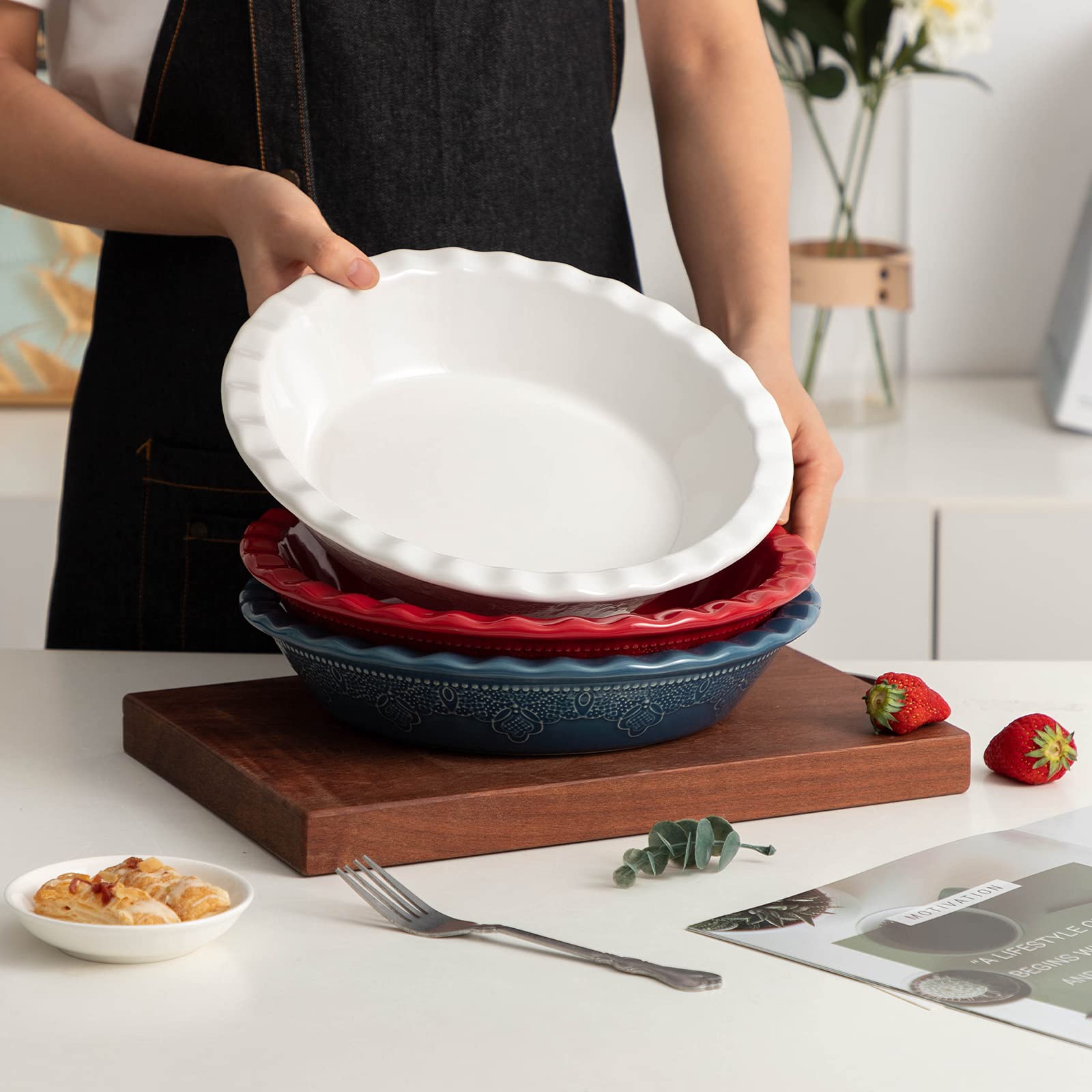 Fun Elements table presentation lifestyle shows baked pie served attractively