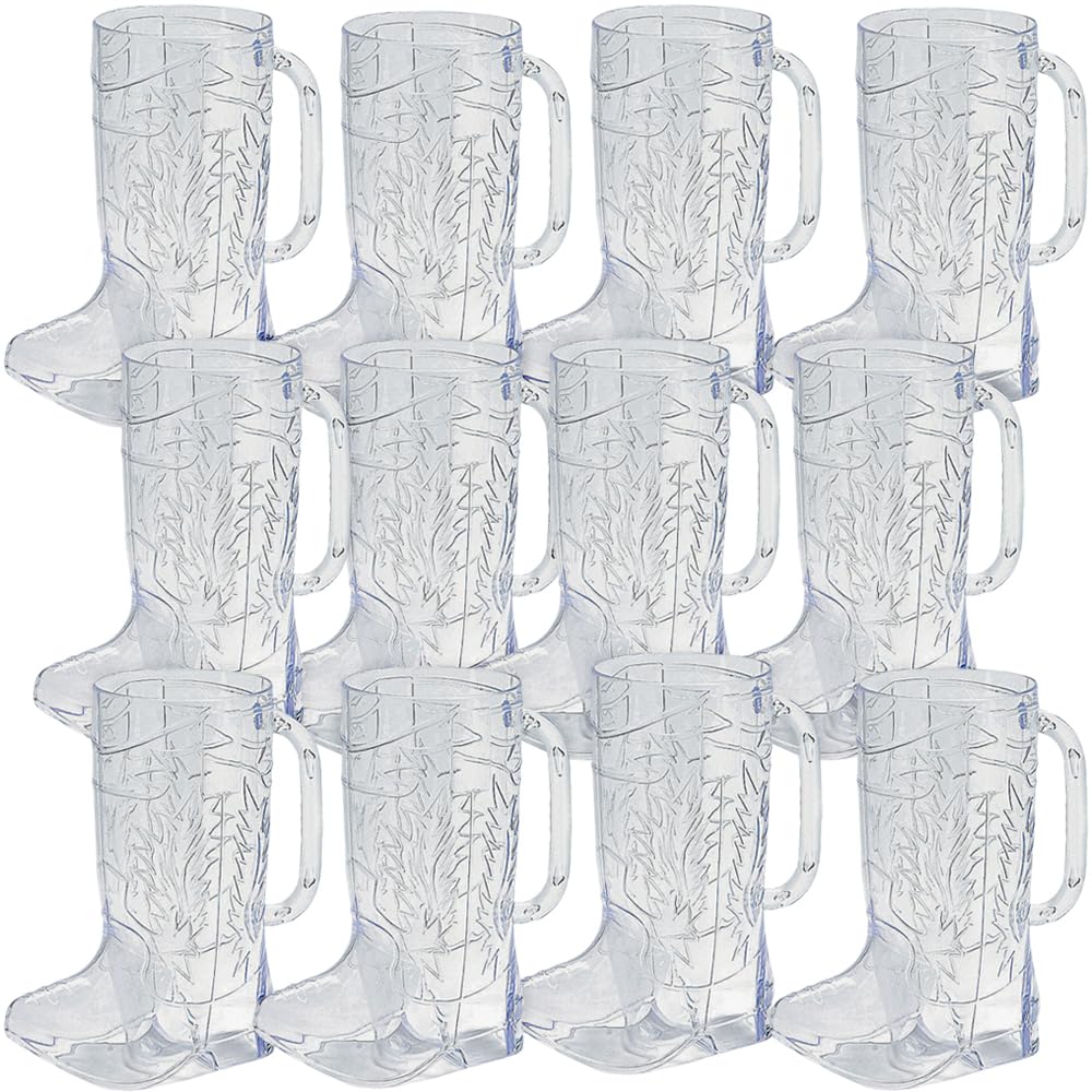 Fun Express boot cup front view displaying western design and party appeal