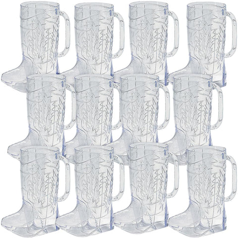Fun Express boot cup front view displaying western design and party appeal