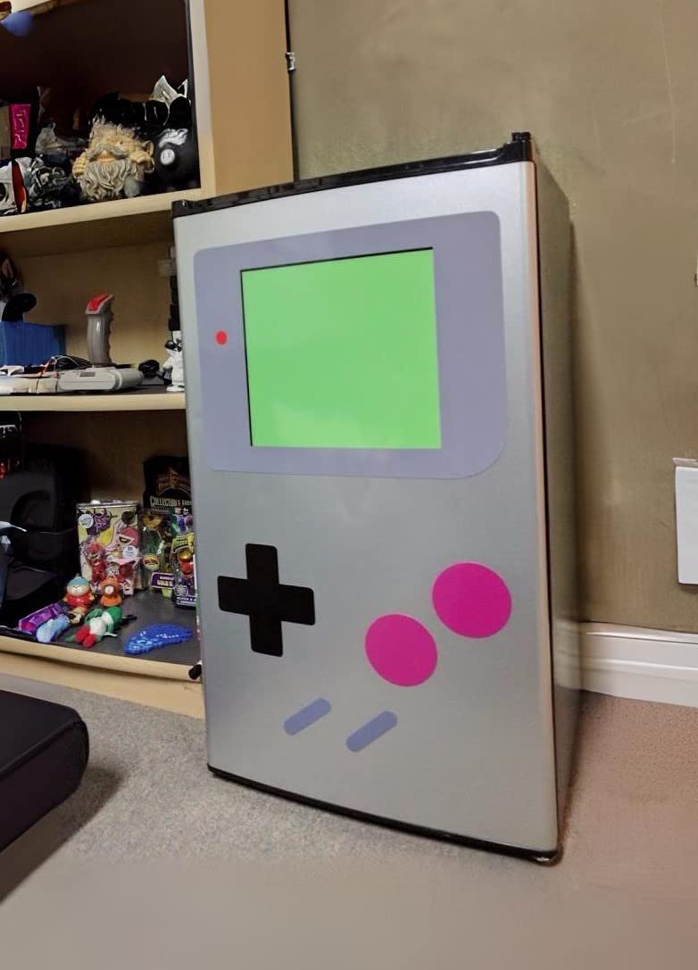 Fun Fridges FridgeBoy on dorm fridge showing playful decor benefit