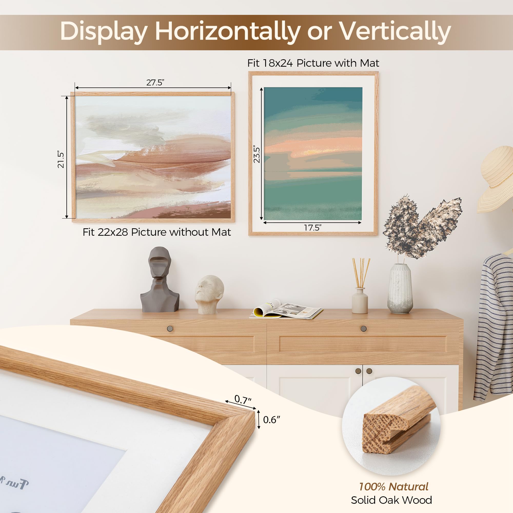 Fun Memories frame on wall lifestyle showing hanging versatility and warm decor benefit
