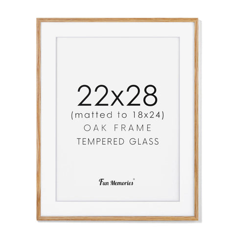 Fun Memories oak frame front view showing clean edges and balanced proportion