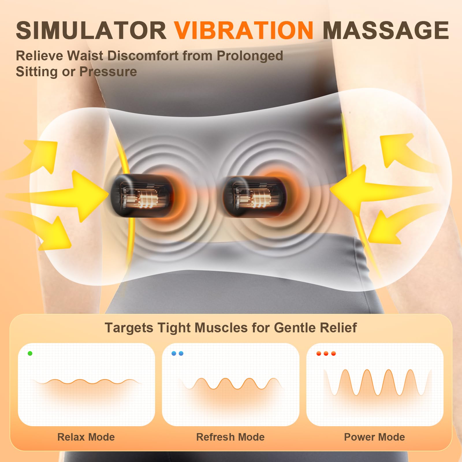 FunBy lumbar pillow in car delivering portable back support for drivers