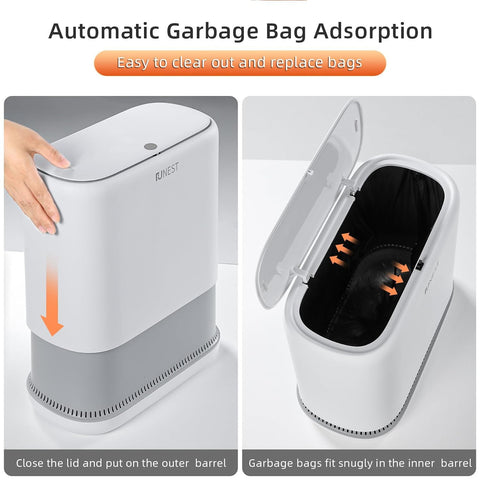 funest size comparison with hand showing compact 3.3 gallon capacity and scale