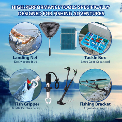 FUNID detailed rod holder demonstrating secure mounting and hands-free use