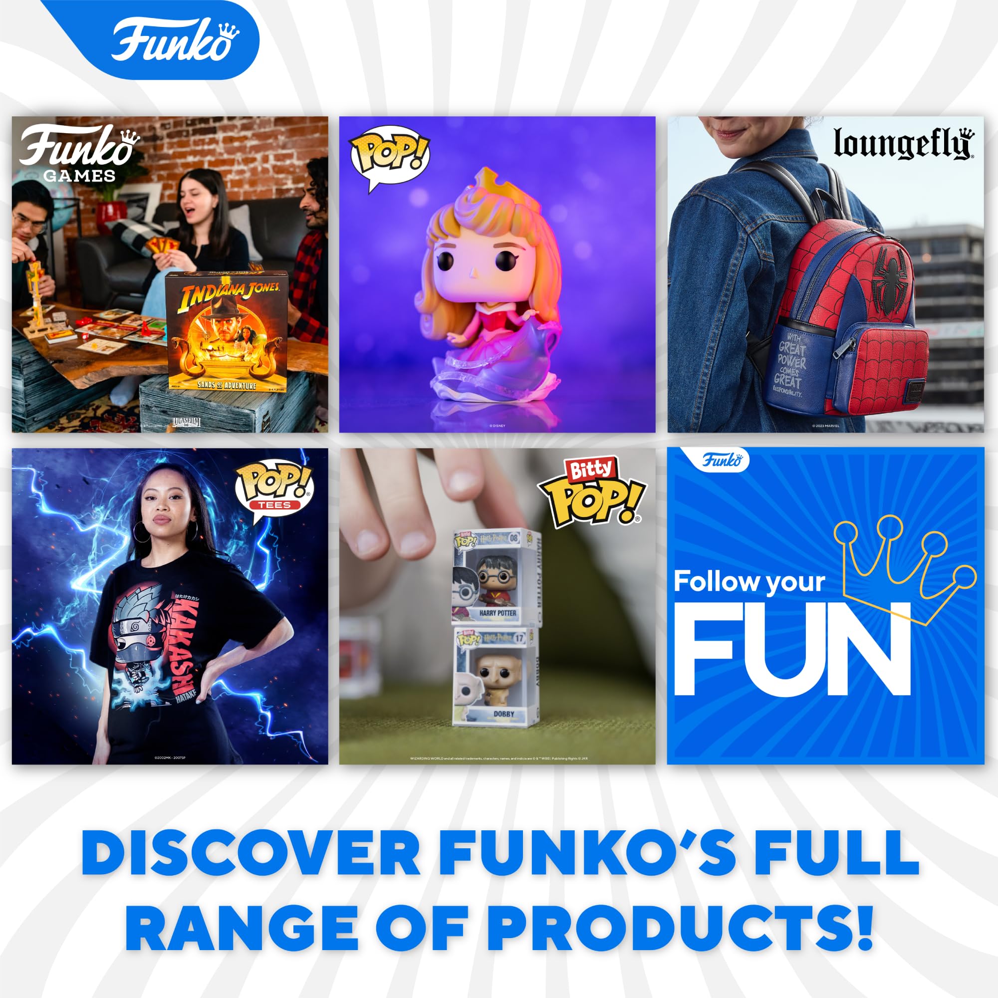 Funko Argyle box back label showing licensing details and collector information benefit