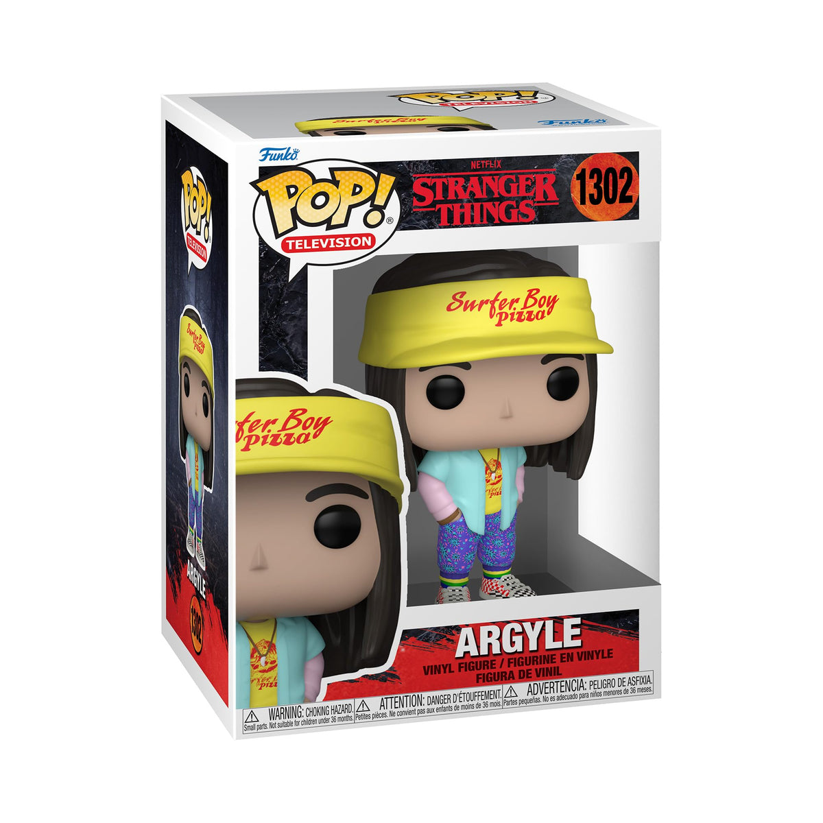 Funko Argyle front packaging showing collectible and box art benefits display