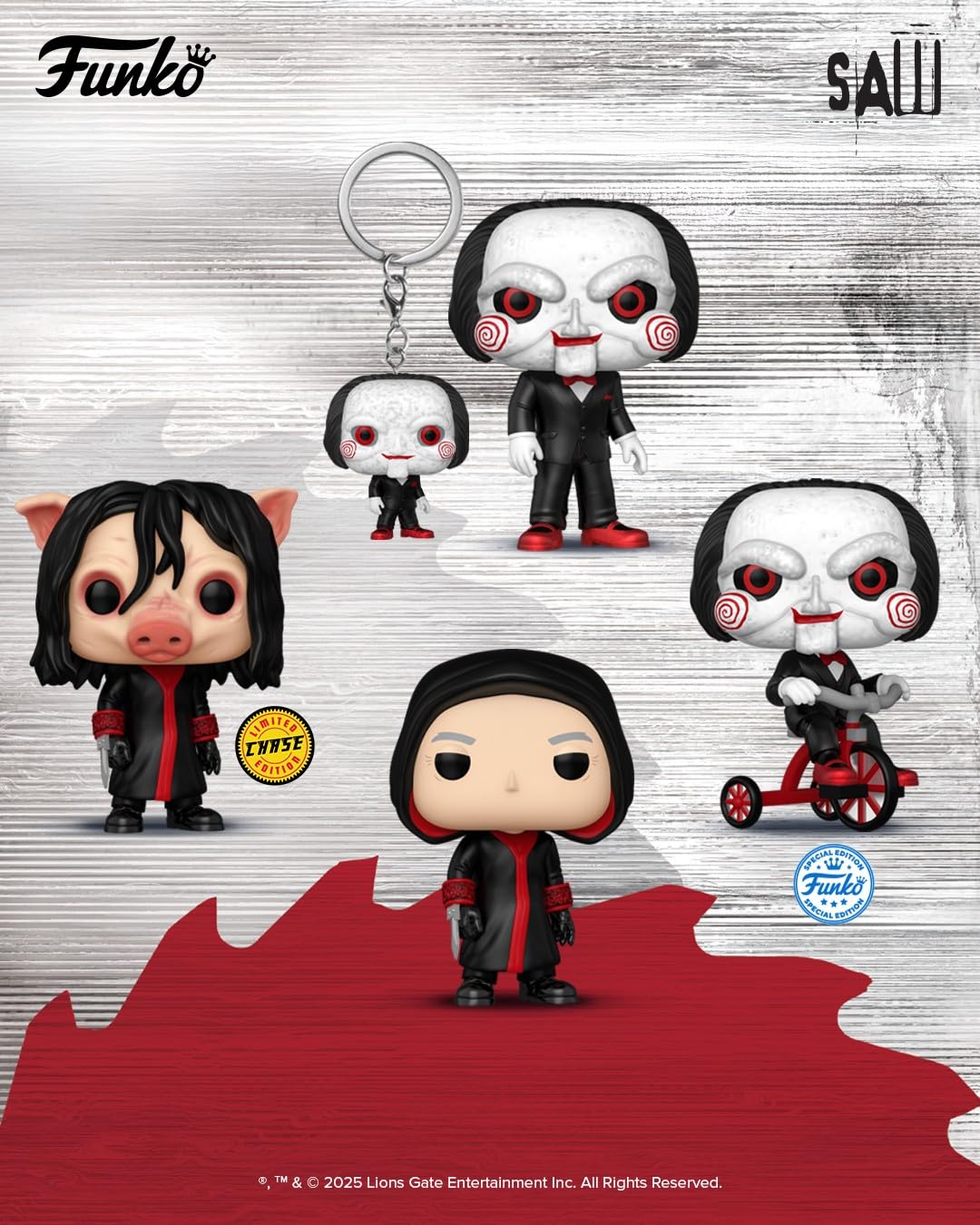 Funko Billy close-up mask shot showing painted features and faithful character likeness