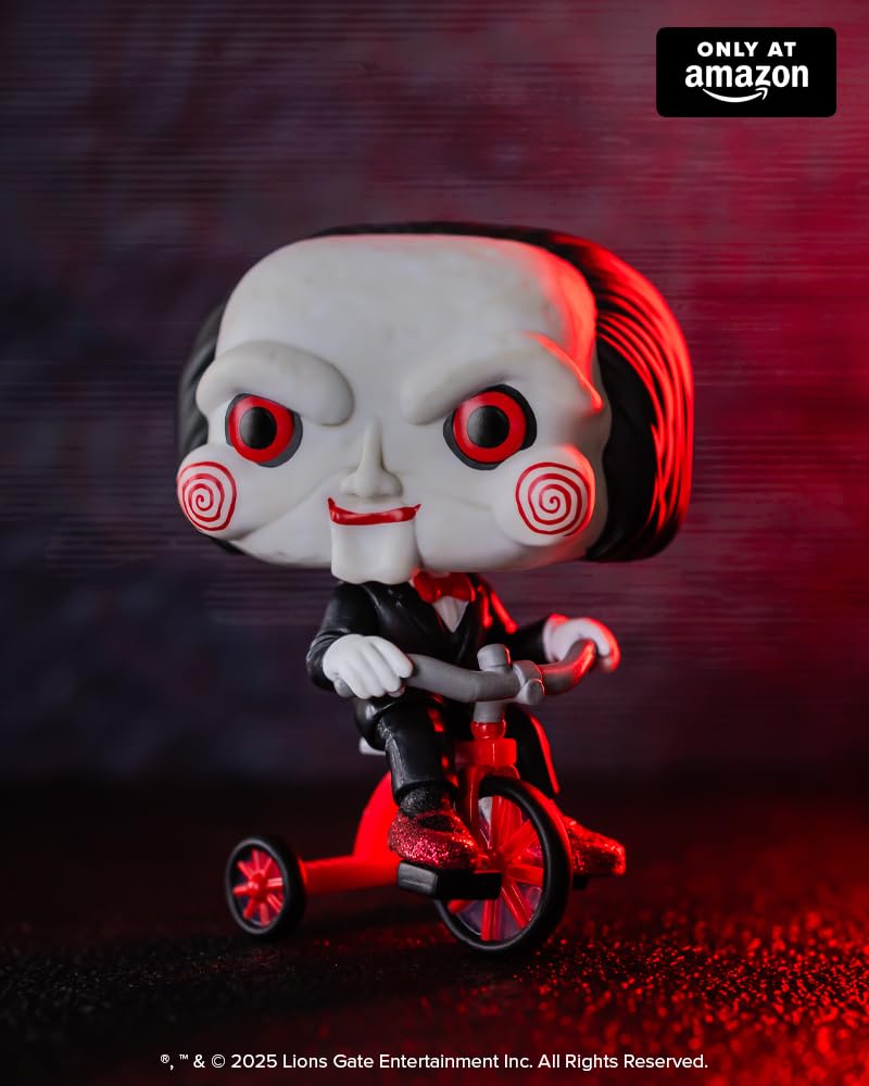 Funko Billy side profile highlighting tricycle stance and sculpted silhouette for shelf appeal
