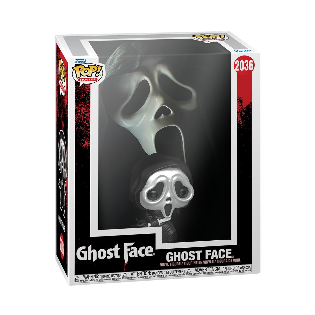 Funko metallic Ghost Face front packaging showing collectible appeal