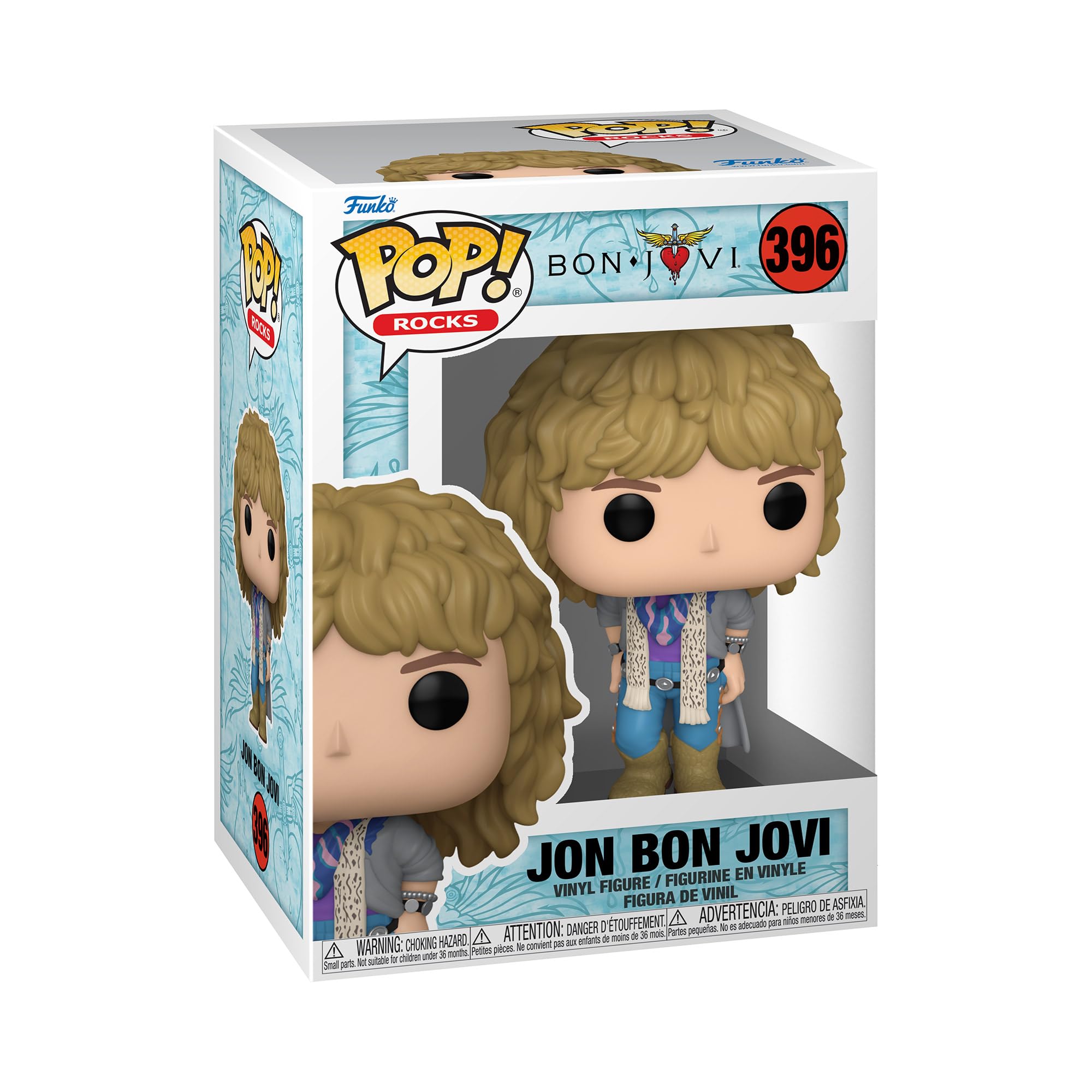 Funko Jon Bon Jovi front view showing iconic pose and display appeal