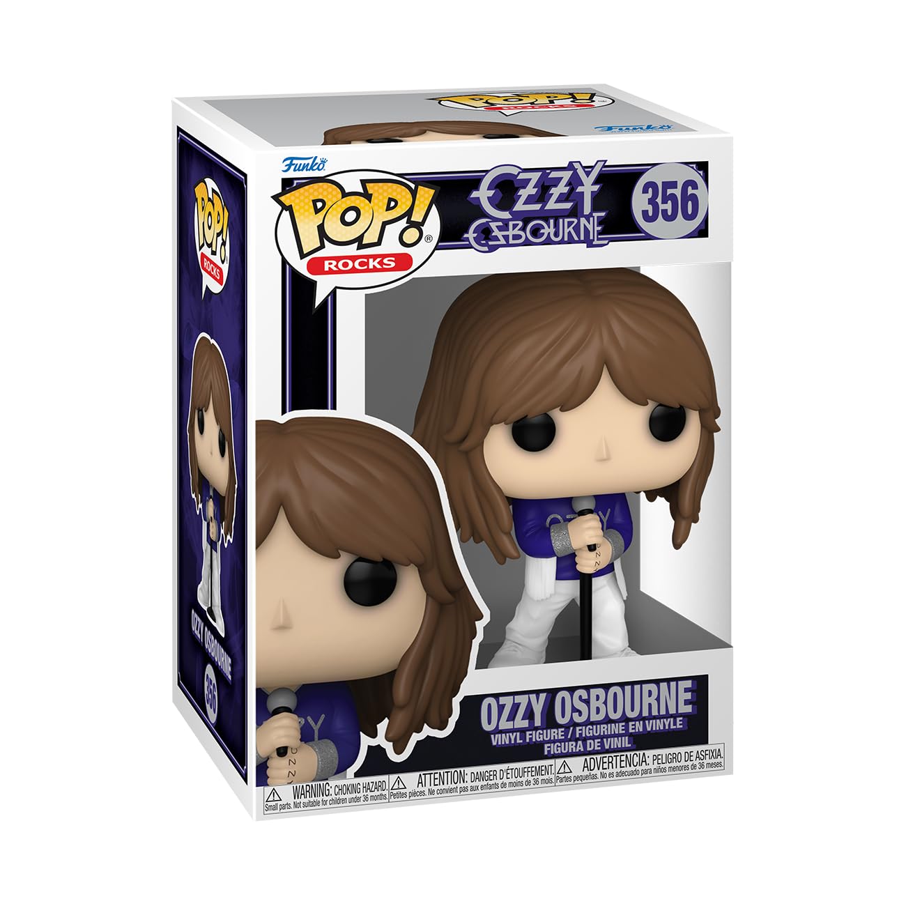 Funko Ozzy Osbourne front packaging showing collectible and branding for display benefit