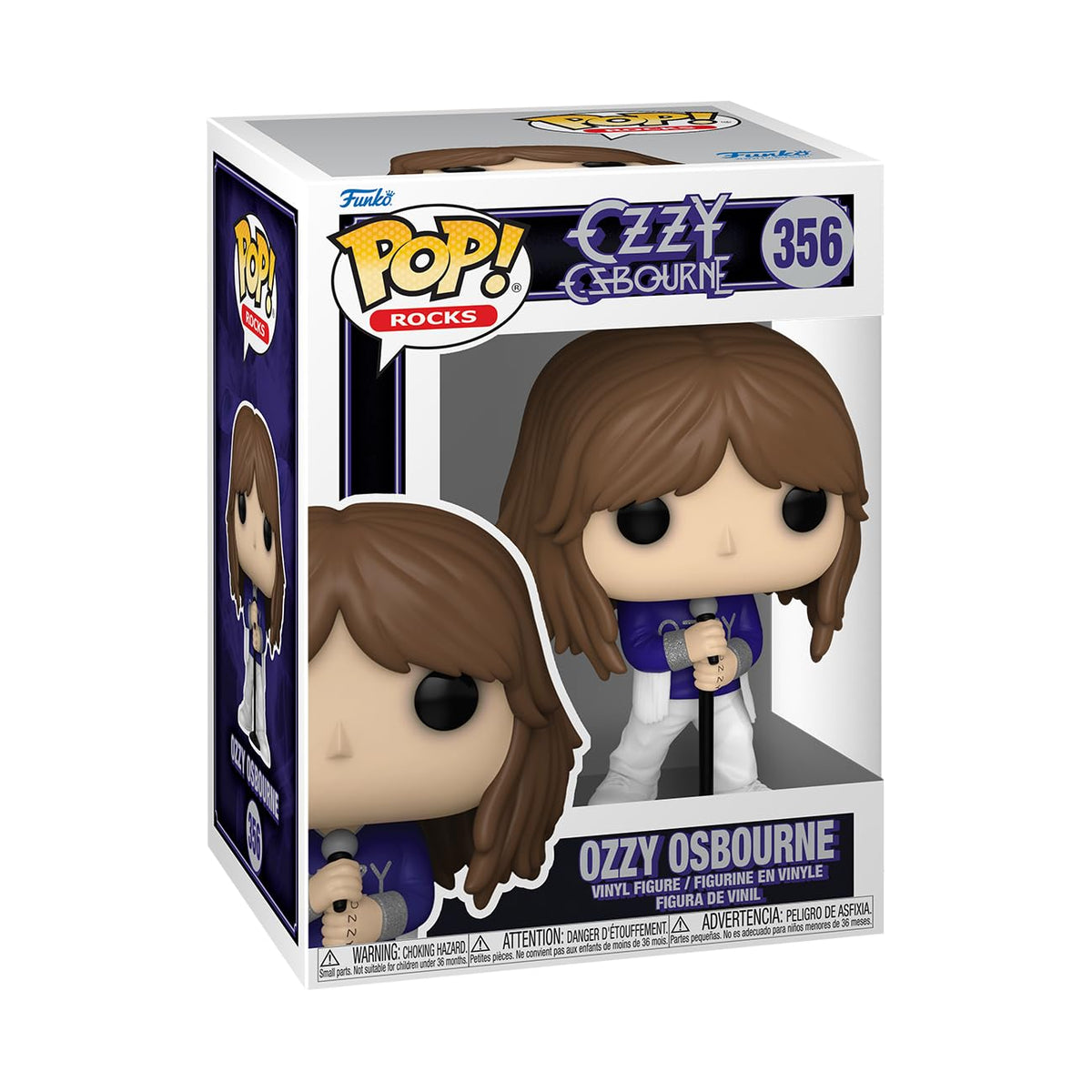 Funko Ozzy Osbourne front packaging showing collectible and branding for display benefit
