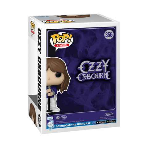 Funko Ozzy Osbourne full figure profile showing pose and costume for collector appeal