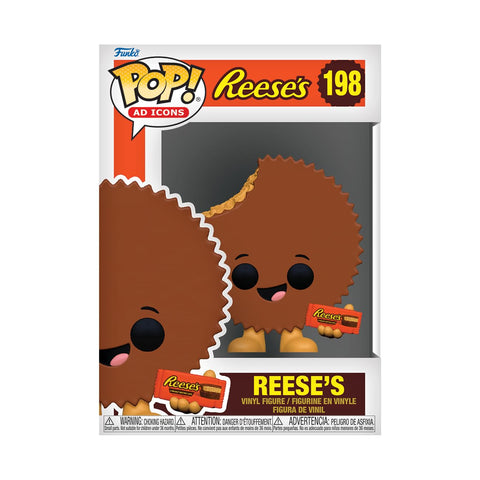 Funko Reese's front packaging view showing vibrant branding and instant shelf appeal