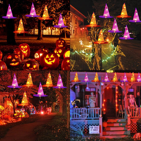 FUNPENY lights hanging along a garden rail showing outdoor weather-ready decoration
