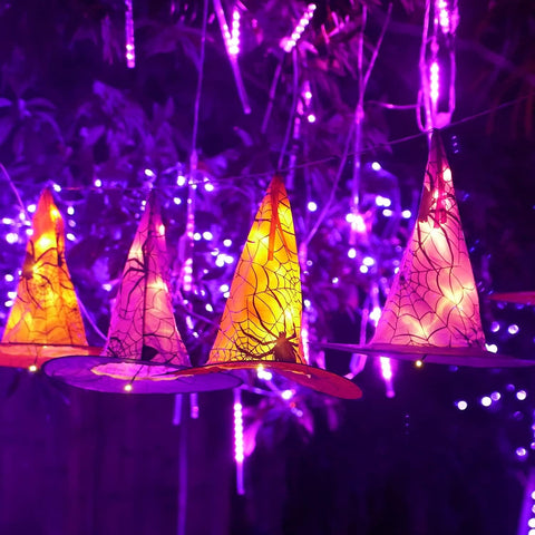 FUNPENY styled on an indoor mantel to illustrate party-ready mood lighting and seasonal decor