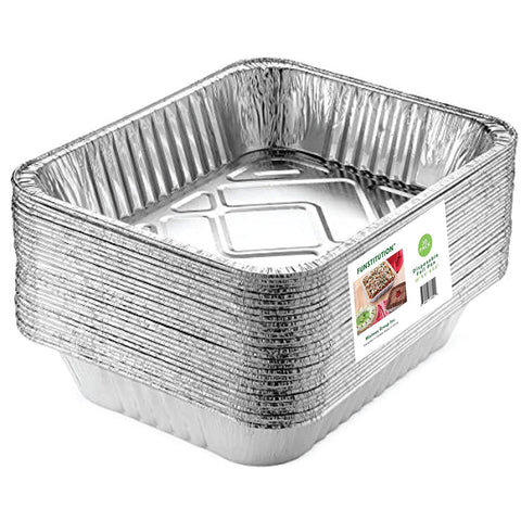 FUNSTITUTION rinsed pan ready for recycling showing eco-friendly disposal