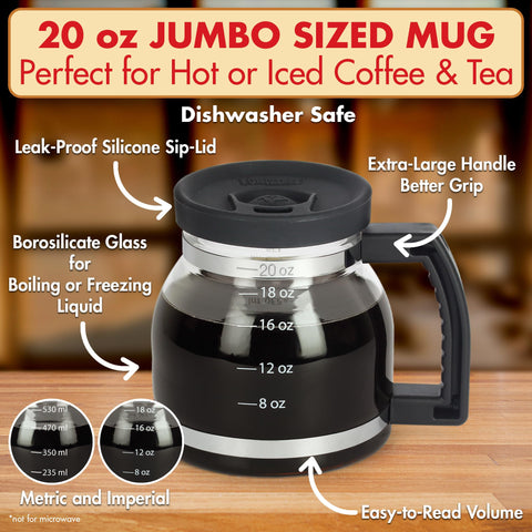 Funwares Cupa Joe side profile highlighting handle ergonomics for comfortable grip