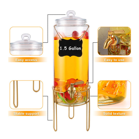 FUREEY wide mouth filled with ice and fruit for easy assembly