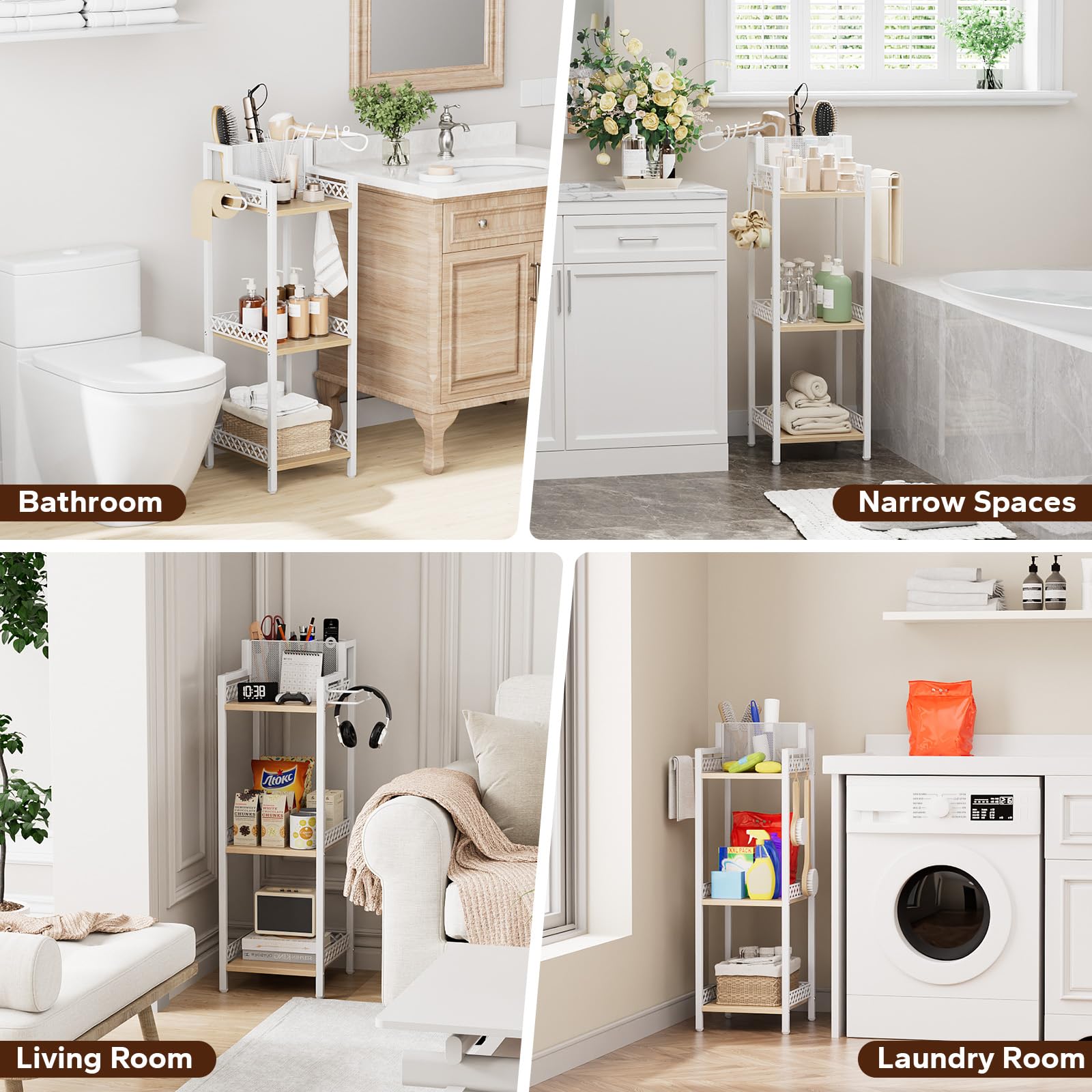 FURFUN lifestyle bathroom setup showing stylish space-saving advantage