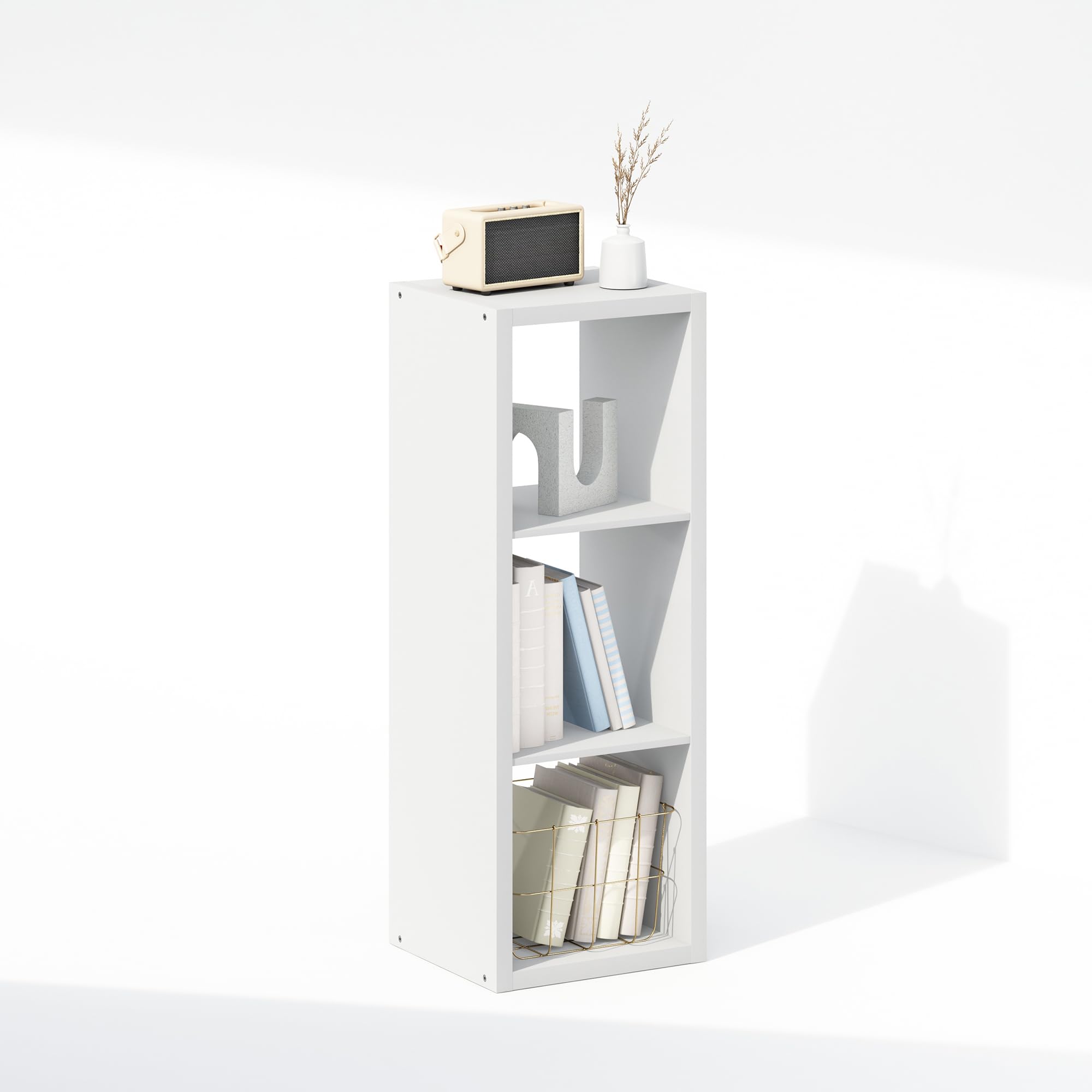 Furinno labeled parts layout for easy assembly and quick setup