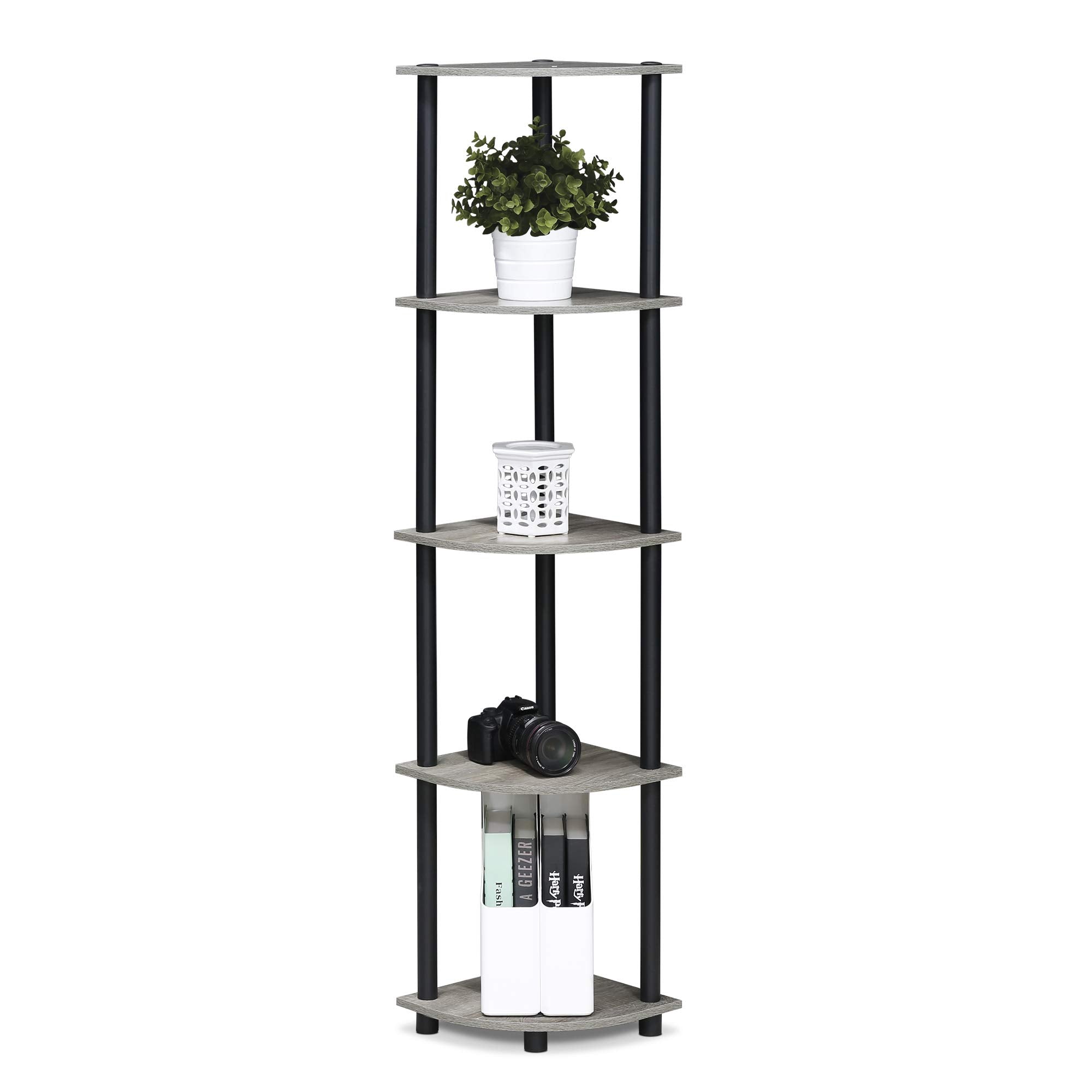 Furinno assembly step view showing tool-free setup and convenience benefit