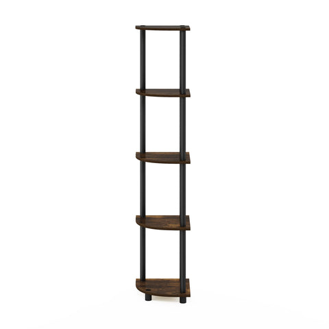 Furinno shelf detail with framed photos demonstrating tidy storage